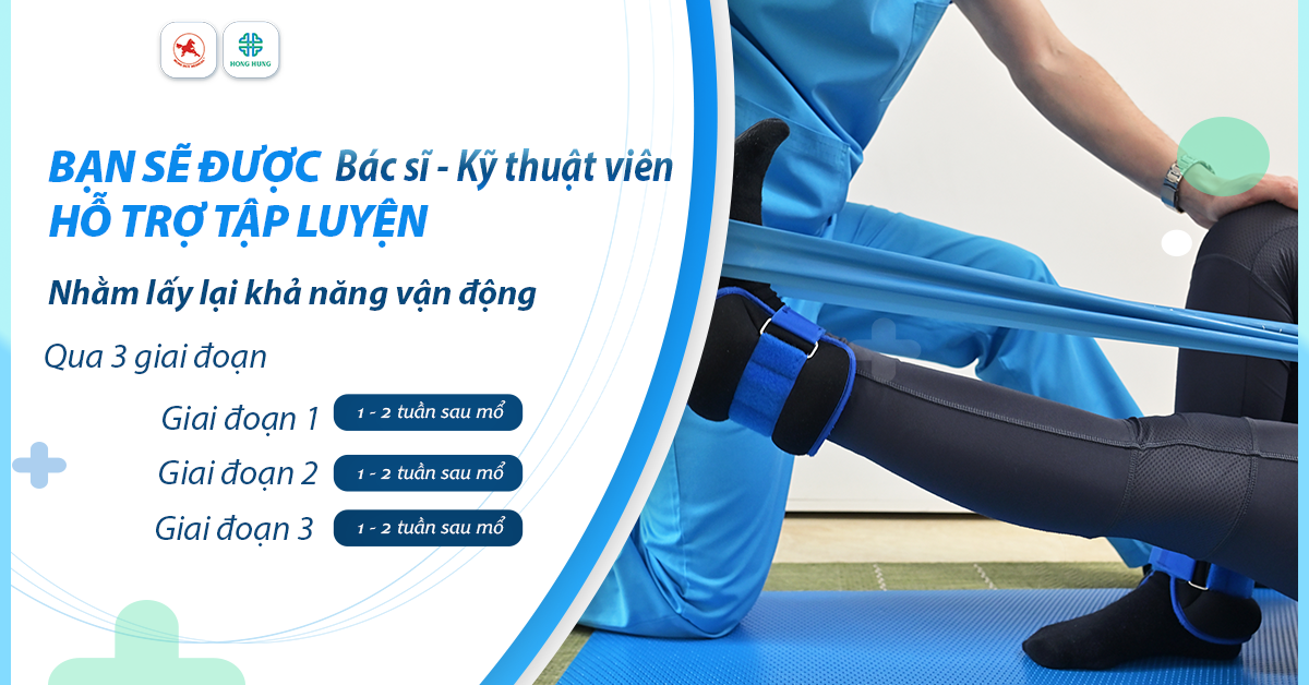 Tập phục hồi chức năng sau phẫu thuật dây chằng